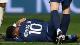 Neymar went down with an ankle injury against Lille