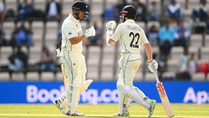 Ross Taylor and Kane Williamson during the World Test Championship final.