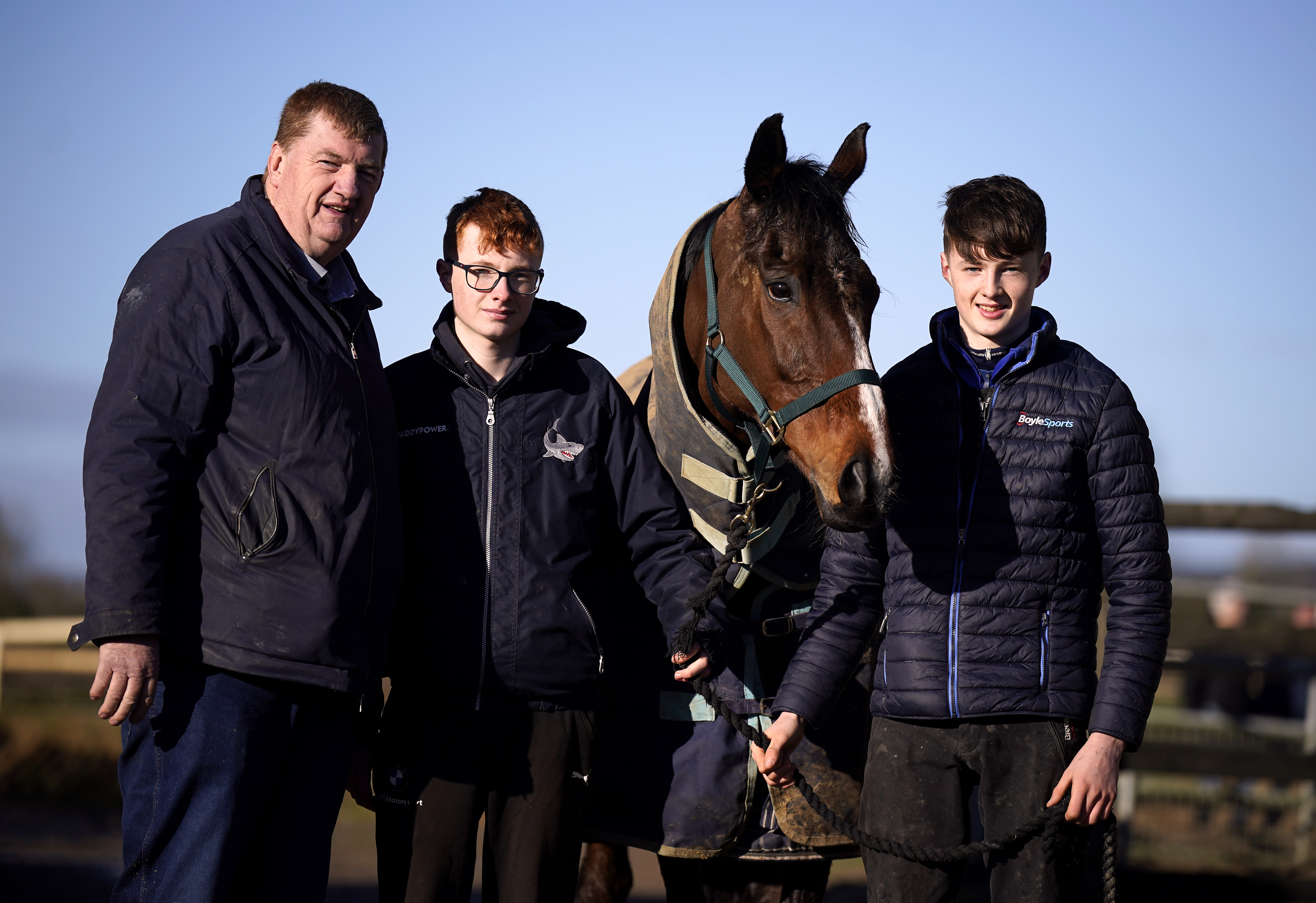 Trainer Shark Hanlon with Hewick