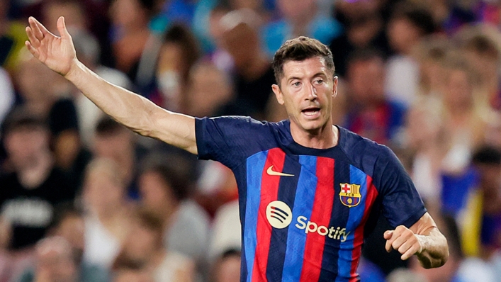 Robert Lewandowski was unable to score on his Barcelona debut