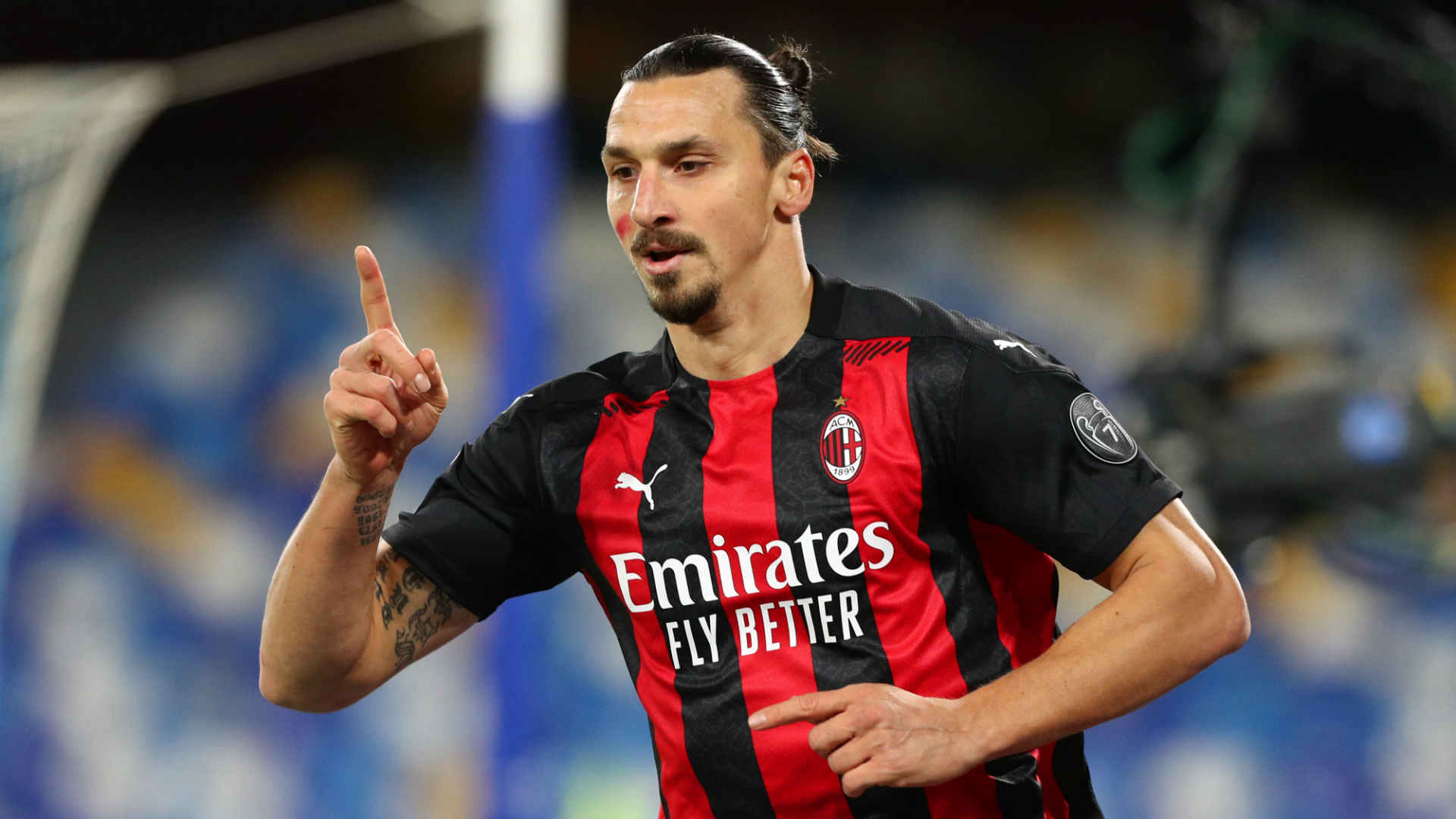 Milan striker Zlatan Ibrahimovic