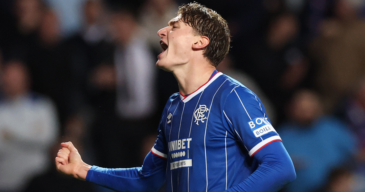 Ryan Naderi strikes as 10-man Rangers claim first-leg play-off lead over Jablonec