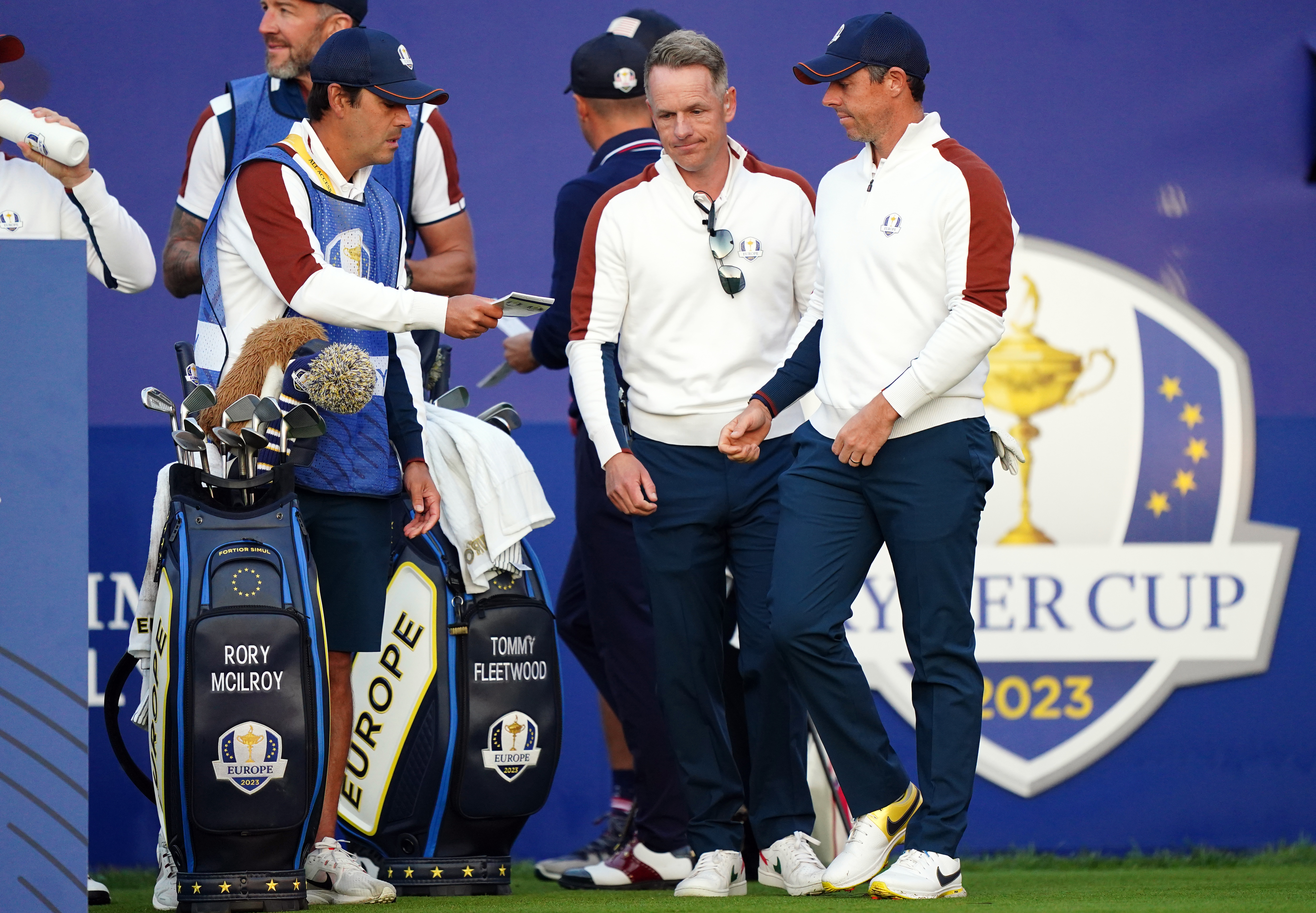 Lujke Donald at Rory McIlroy