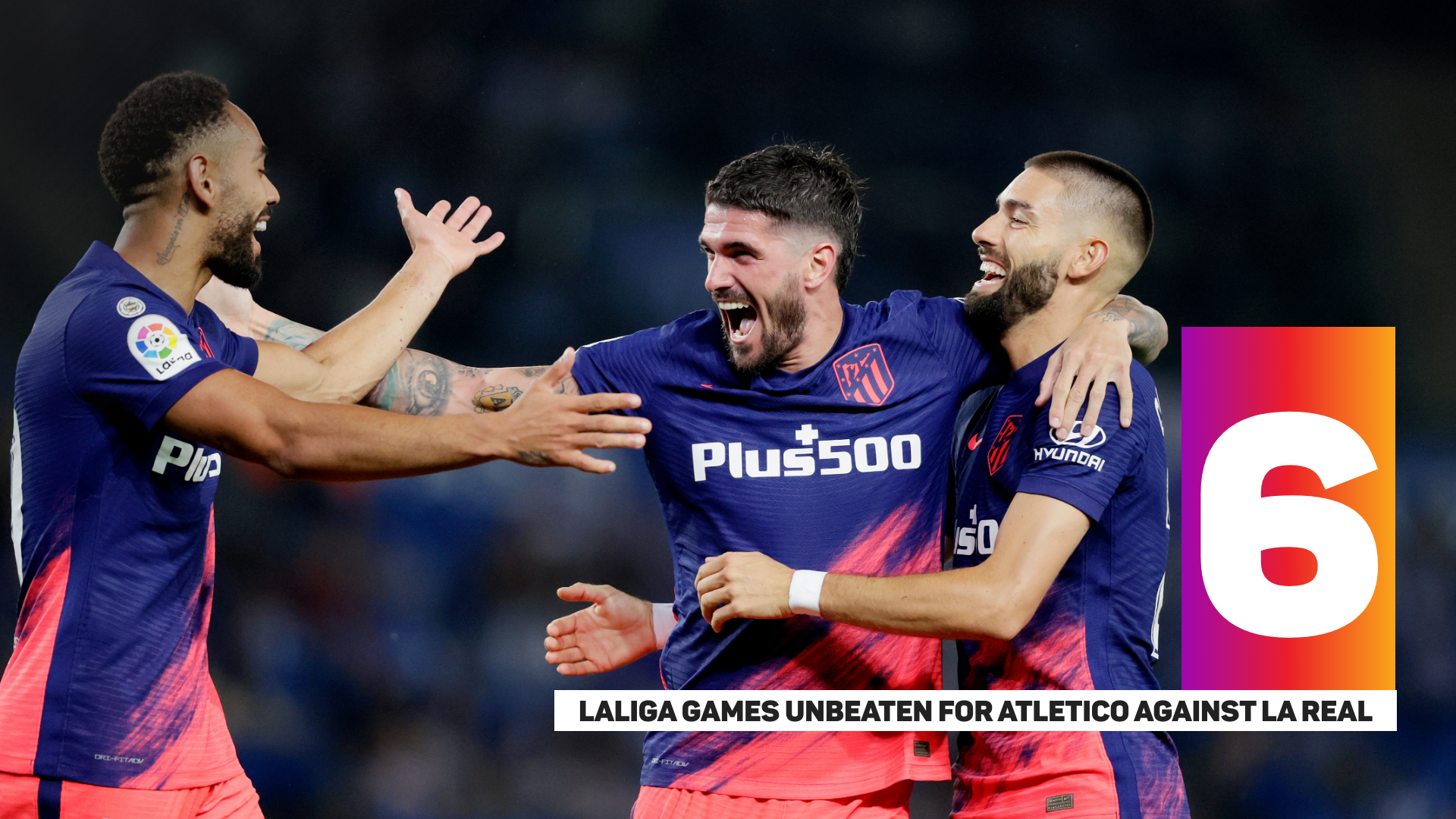 Atletico Madrid's unbeaten LaLiga run against Real Sociedad