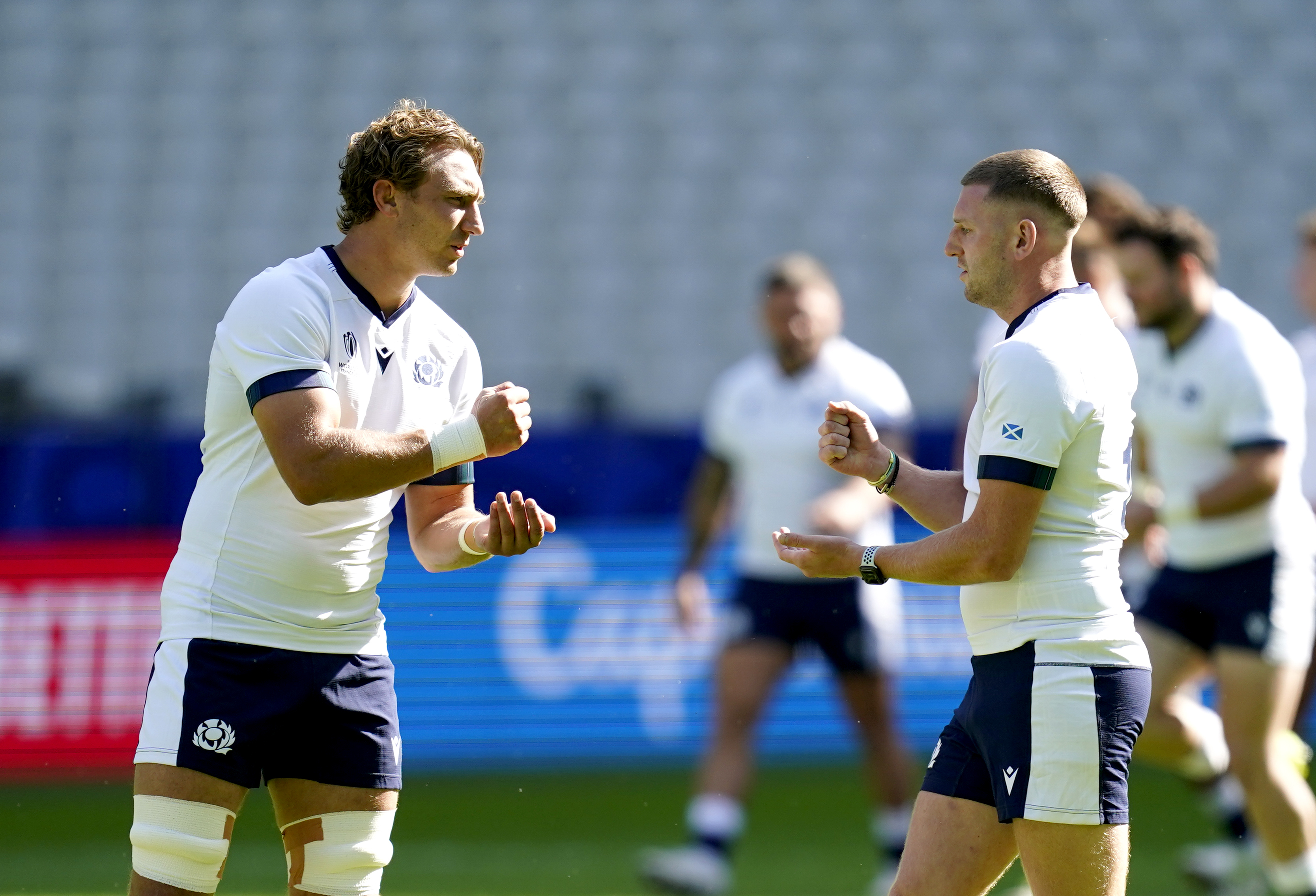 Scotland captain Jamie Ritchie, left, said his side