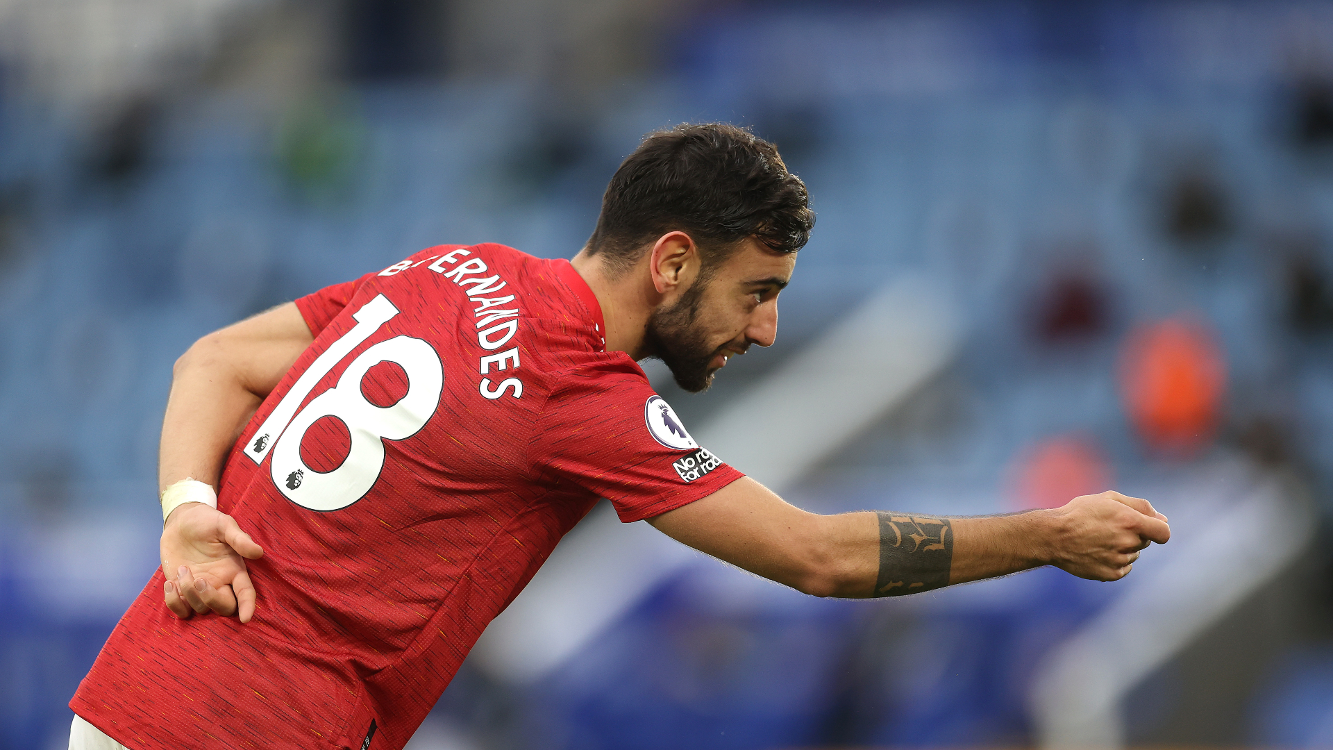 Bruno Fernandes celebrates