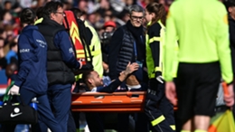 Neymar sustained an apparent ankle injury against Lille