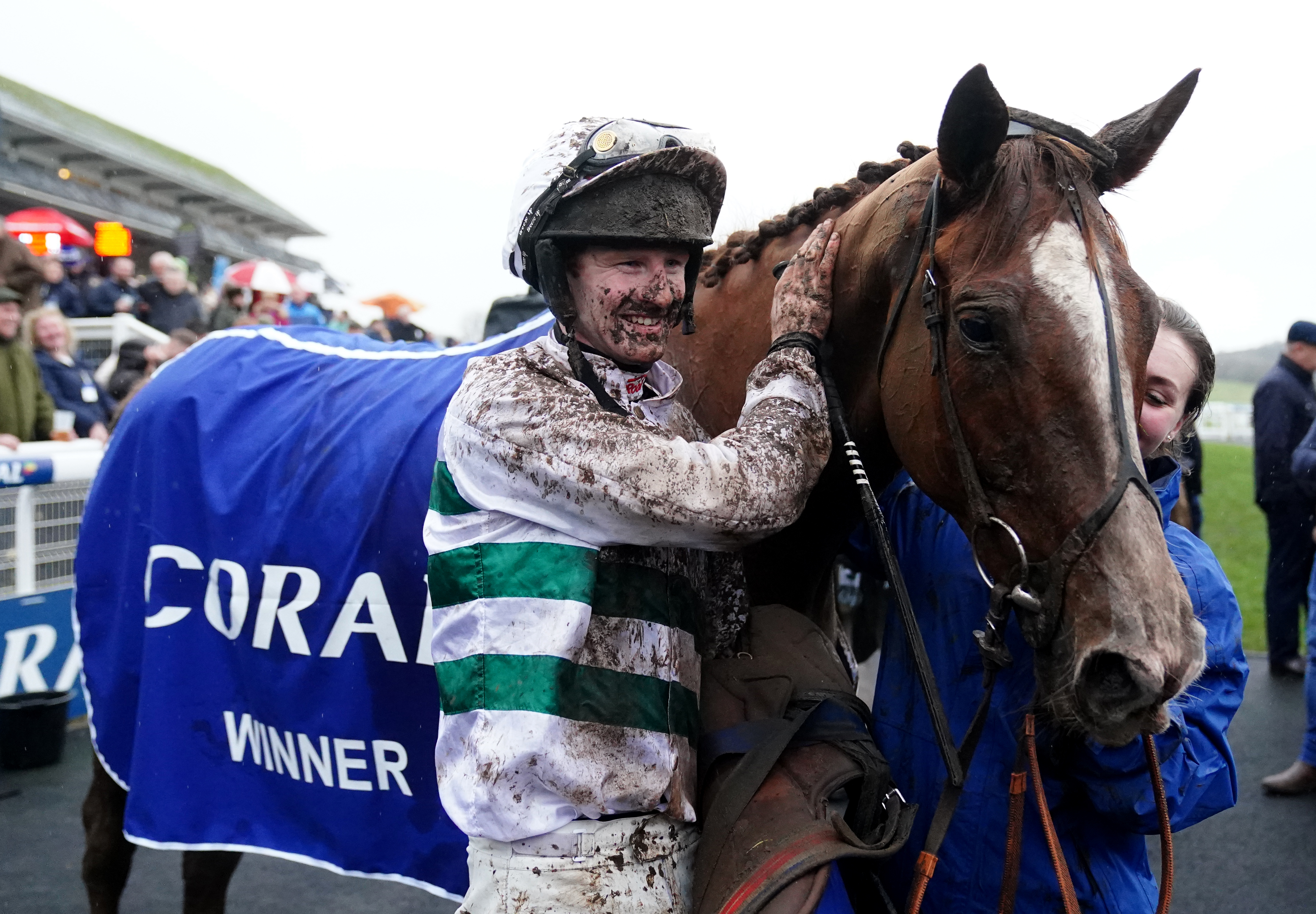 Caoilin Quinn and Nassalam after winning the Welsh Grand National