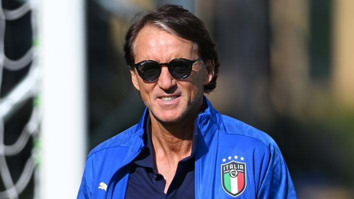 Italy boss Roberto Mancini is trying to look on the bright side