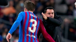 Xavi and Barcelona defender Pique