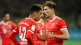 Jamal Musiala (L) and Leon Goretzka (R) are team-mates for club and country