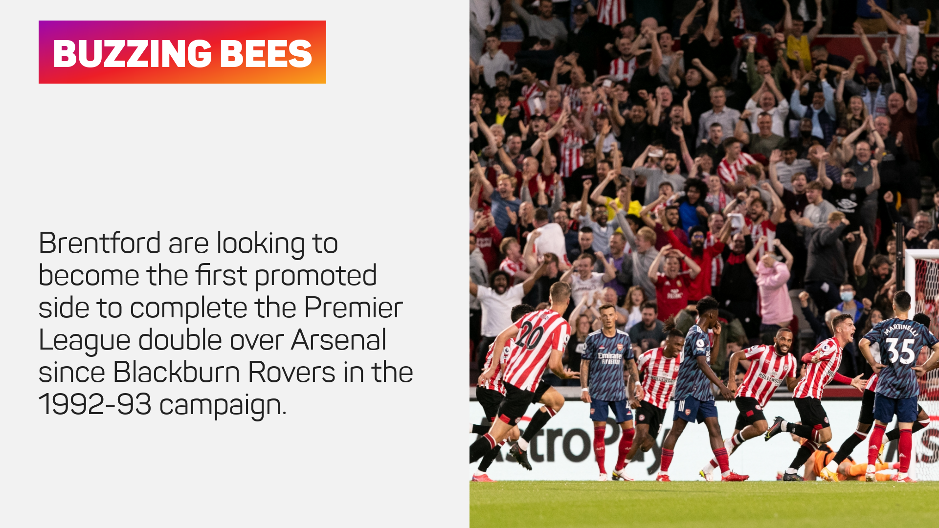 Brentford beat Arsenal in August's reverse fixture