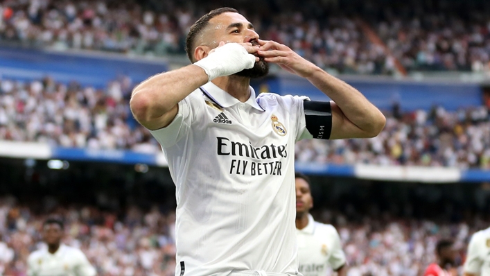 Karim Benzema scored the final goal of his decorated stint at Real Madrid on Sunday
