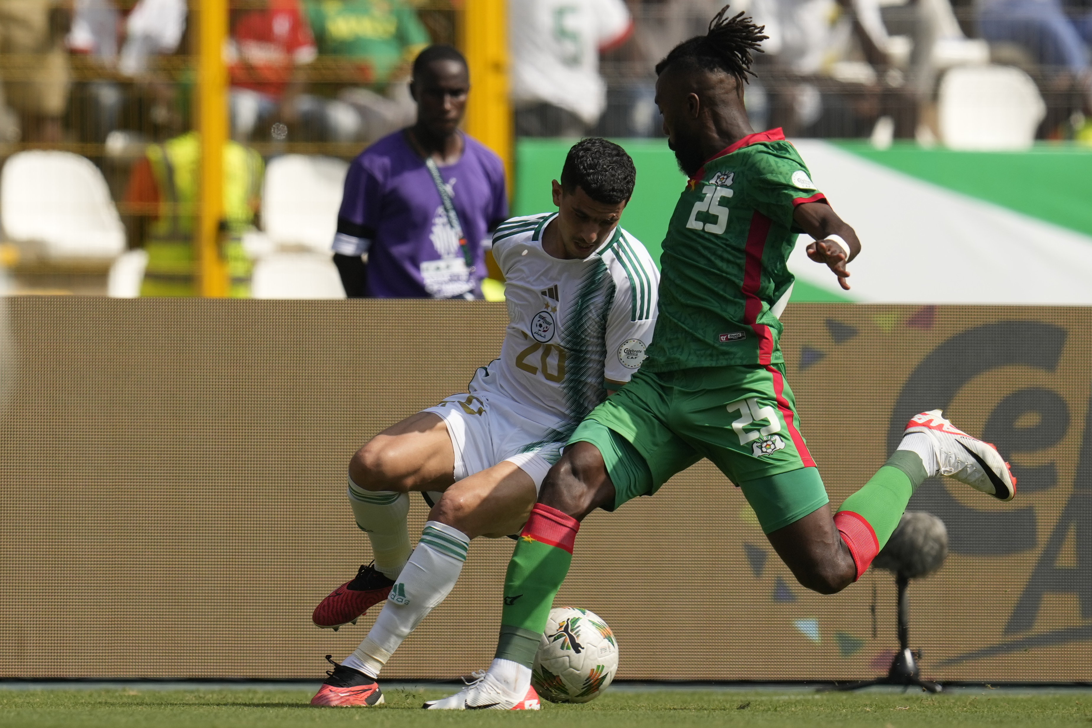 Steeve Yago in action for Burkina Faso