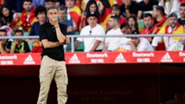 Luis Enrique watches on as Spain are held at Czech Republic on Sunday