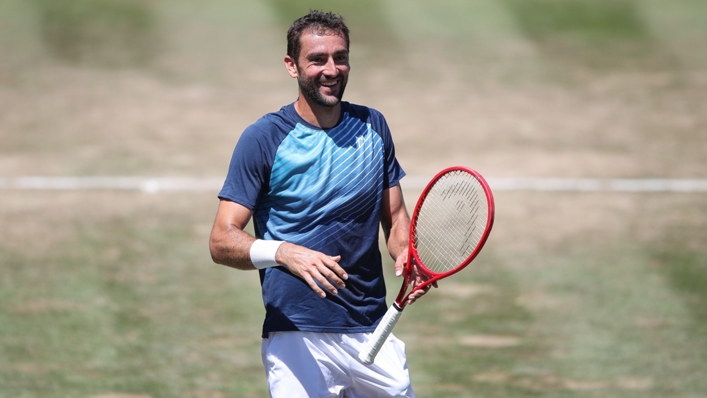Marin Cilic during his Stuttgart Open final victory over Felix Auger-Aliassime