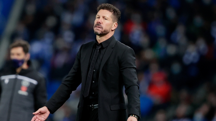 Diego Simeone watches on as Atletico Madrid are eliminated from the Copa dey Rey by Real Sociedad