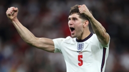 John Stones celebrates England's win over Denmark