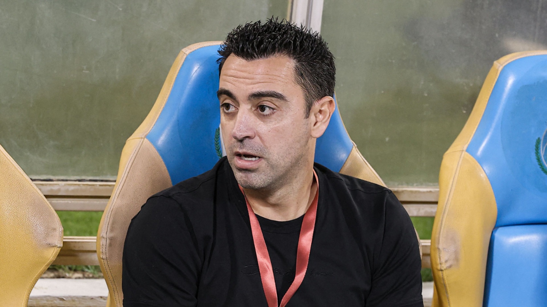Xavi while head coach of Al Sadd