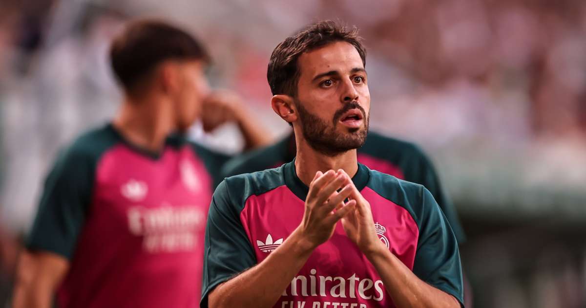 Bernardo Silva in action during his debut for Real Madrid against Ferencvaros at the Groupama Arena.
