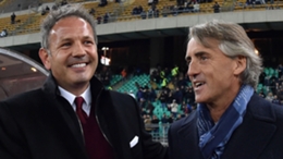 Sinisa Mihajlovic (L) and Roberto Mancini (R) were firm friends who spent much of their careers together