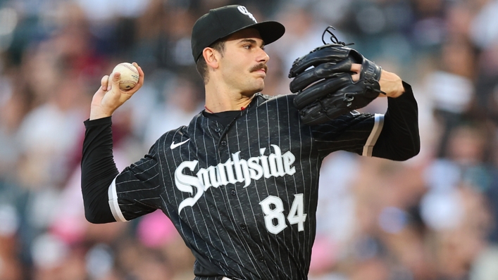 Dylan Cease pitching in the White Sox's win against the Astros