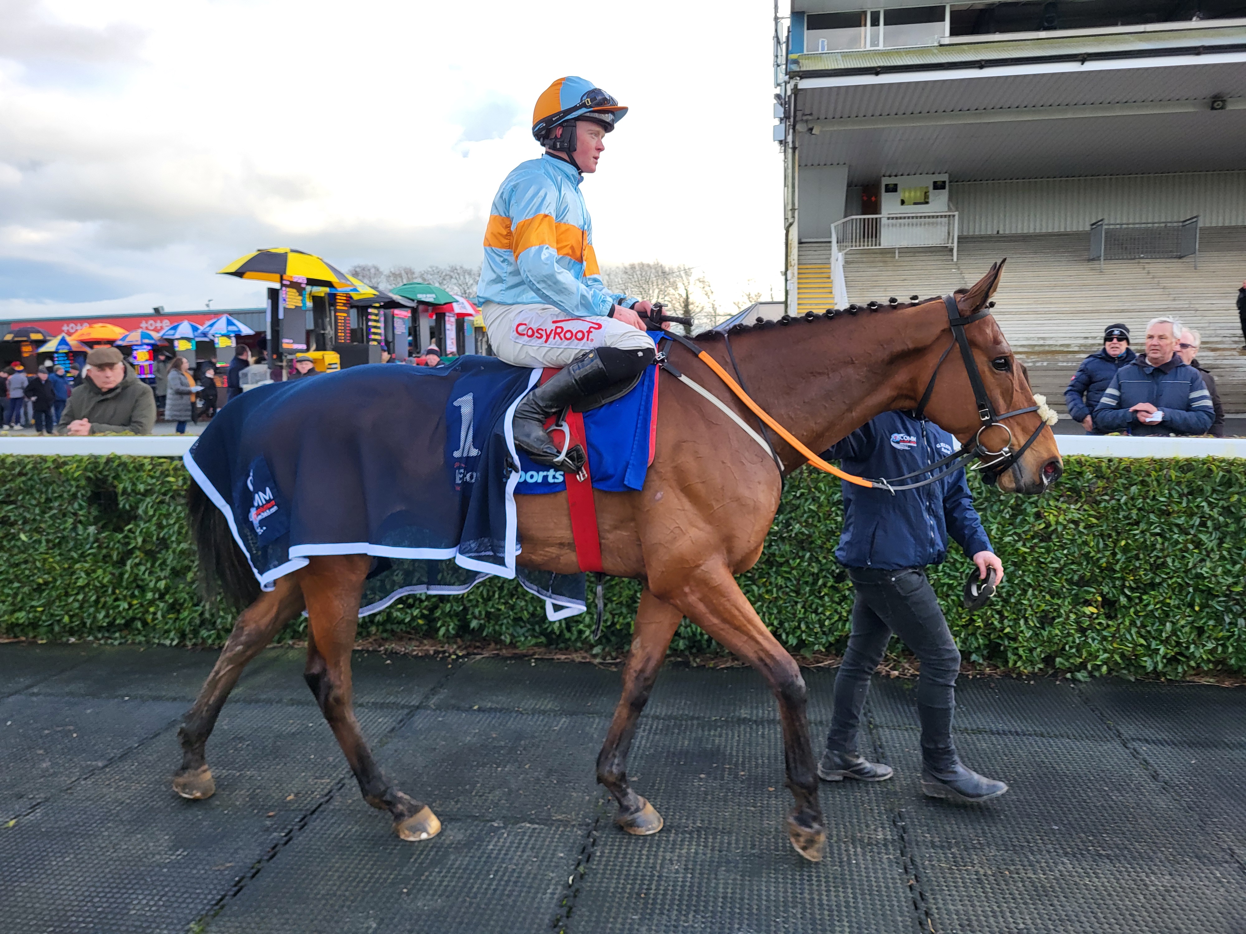 Ash Tree Meadow and Sam Ewing after winning the Webster Cup