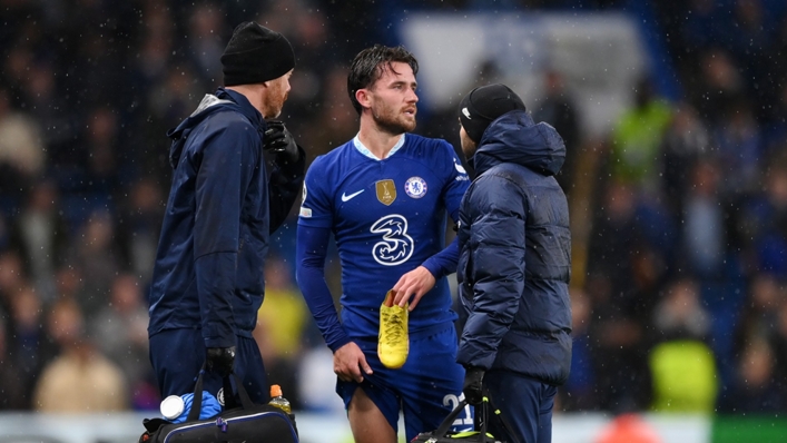 Ben Chilwell was forced off with injury for Chelsea on Wednesday