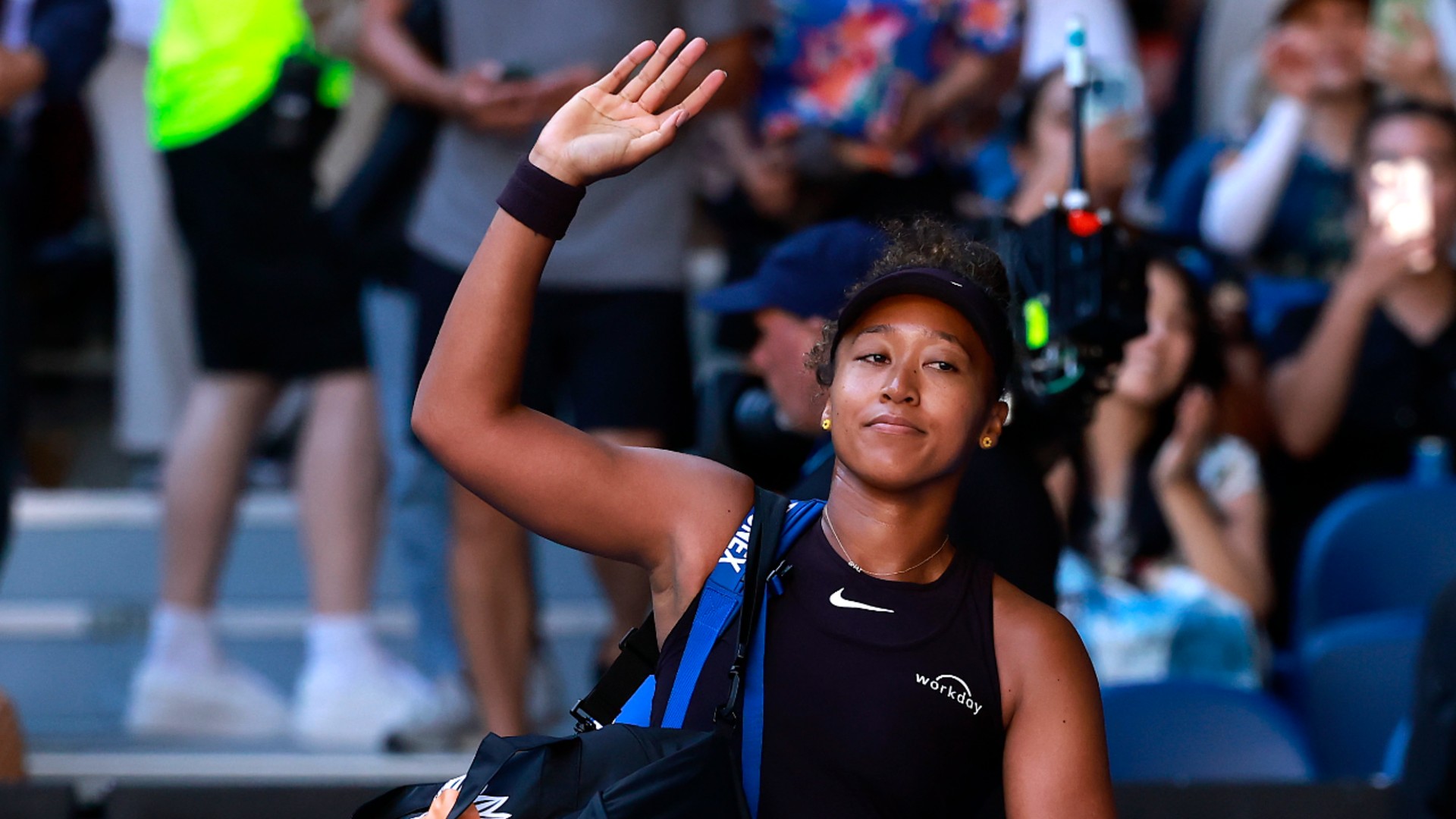 Australian Open: Osaka retires hurt from third-round clash with Bencic