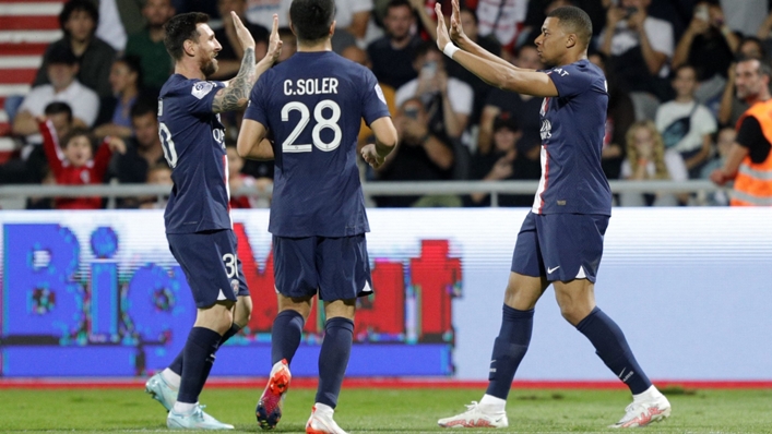 Lionel Messi and Kylian Mbappe inspired PSG to victory at Ajaccio