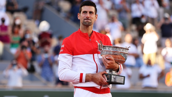 French Open champion Novak Djokovic