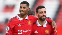 Bruno Fernandes and Marcus Rashford fired Manchester United to victory against Manchester City