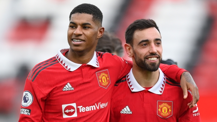 Bruno Fernandes and Marcus Rashford fired Manchester United to victory against Manchester City