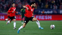 Mohamed Salah playing for Egypt