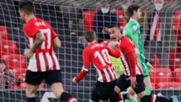 Athletic Bilbao celebrate Alex Berenguer's winner