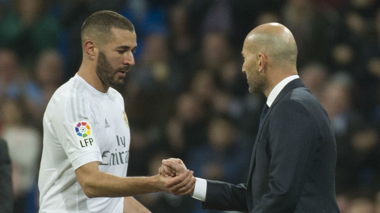Image result for Benzema and Zidane
