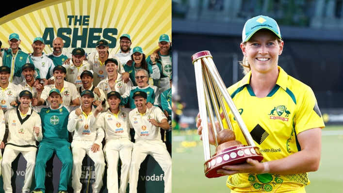 Australia won both the men's and women's Ashes series in 2021-22