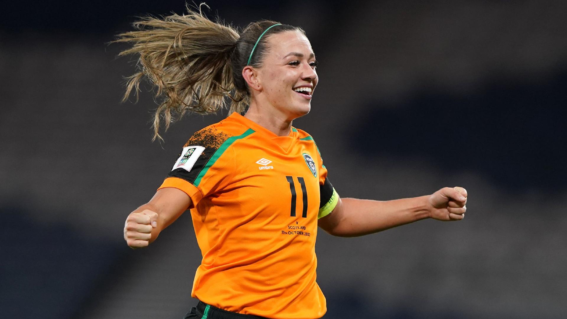 Republic of Ireland’s Katie McCabe will again lead the World Cup debutants (Andrew Milligan/PA)