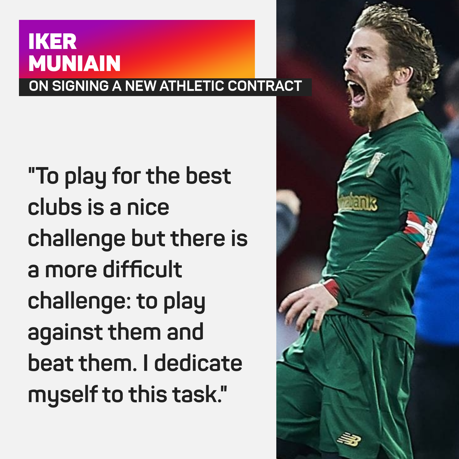 Iker Muniain on beating the best