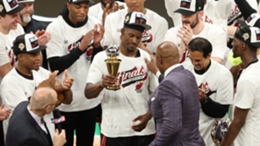 Jimmy Butler receives the Eastern Conference title