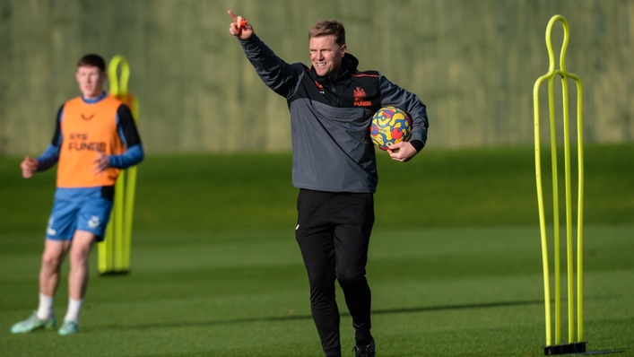 Eddie Howe is set for his first game in the dugout of his Newcastle United tenure.