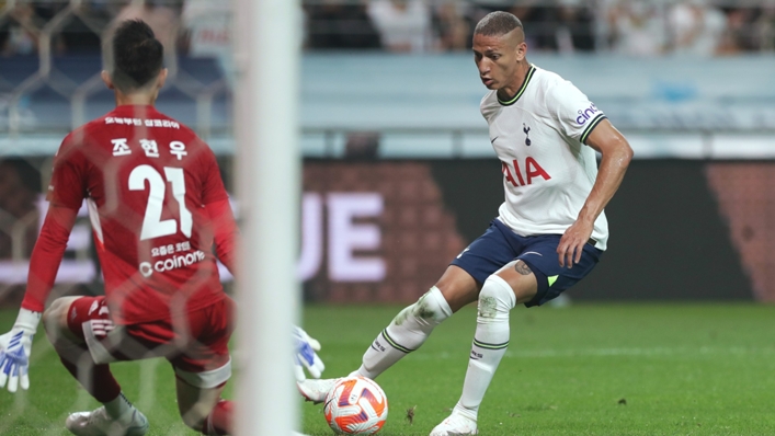 Richarlison goes close on his Tottenham debut in South Korea