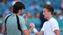 Lehecka tees up Landaluce quarter-final after downing Fritz in Miami