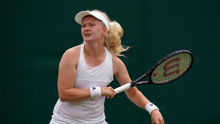 Fran Jones picked up an injury in qualifying at the French Open (John Walton/PA)