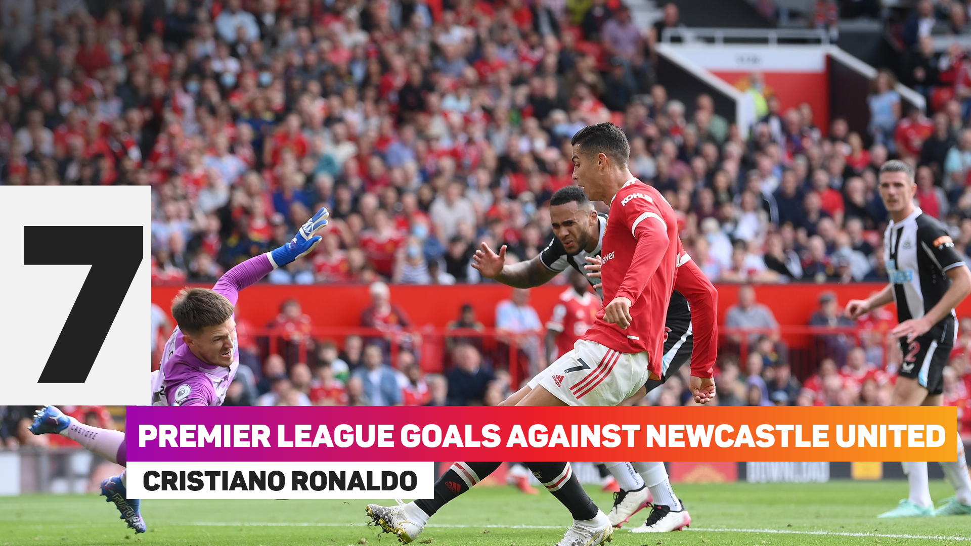 Cristiano Ronaldo has scored seven Premier League goals against Newcastle United