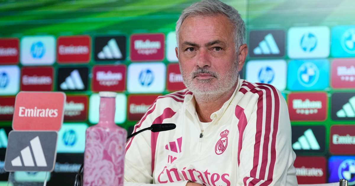 Jose Mourinho on the touchline