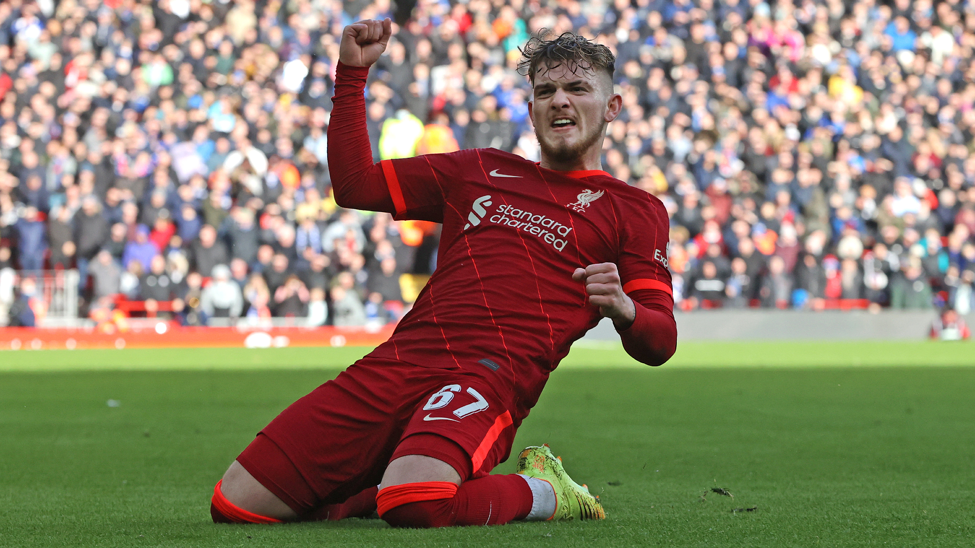 Liverpool's Harvey Elliott has been included on the initial shortlist for the Golden Boy award