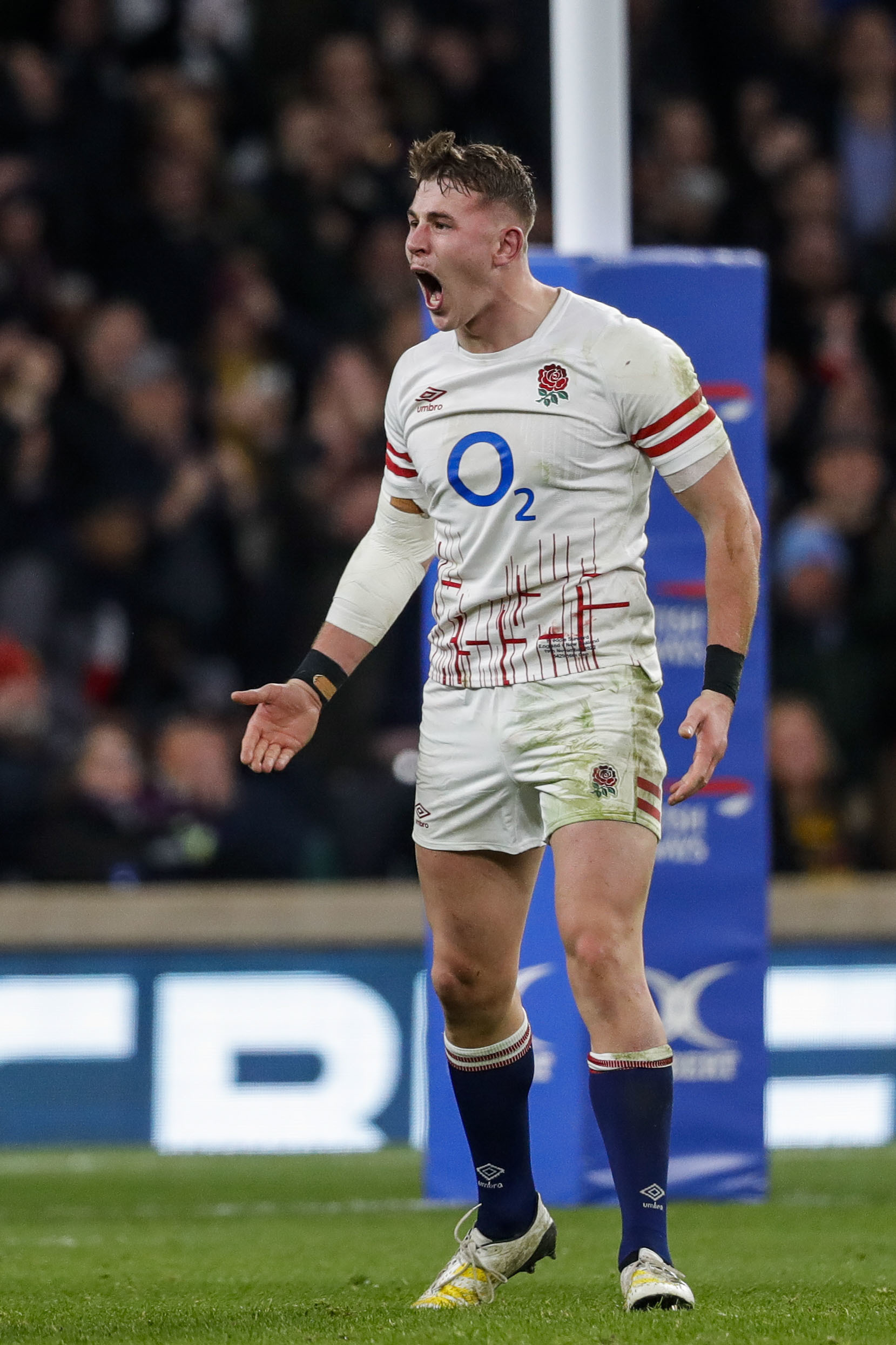 Freddie Steward has been a rock for England under the high ball
