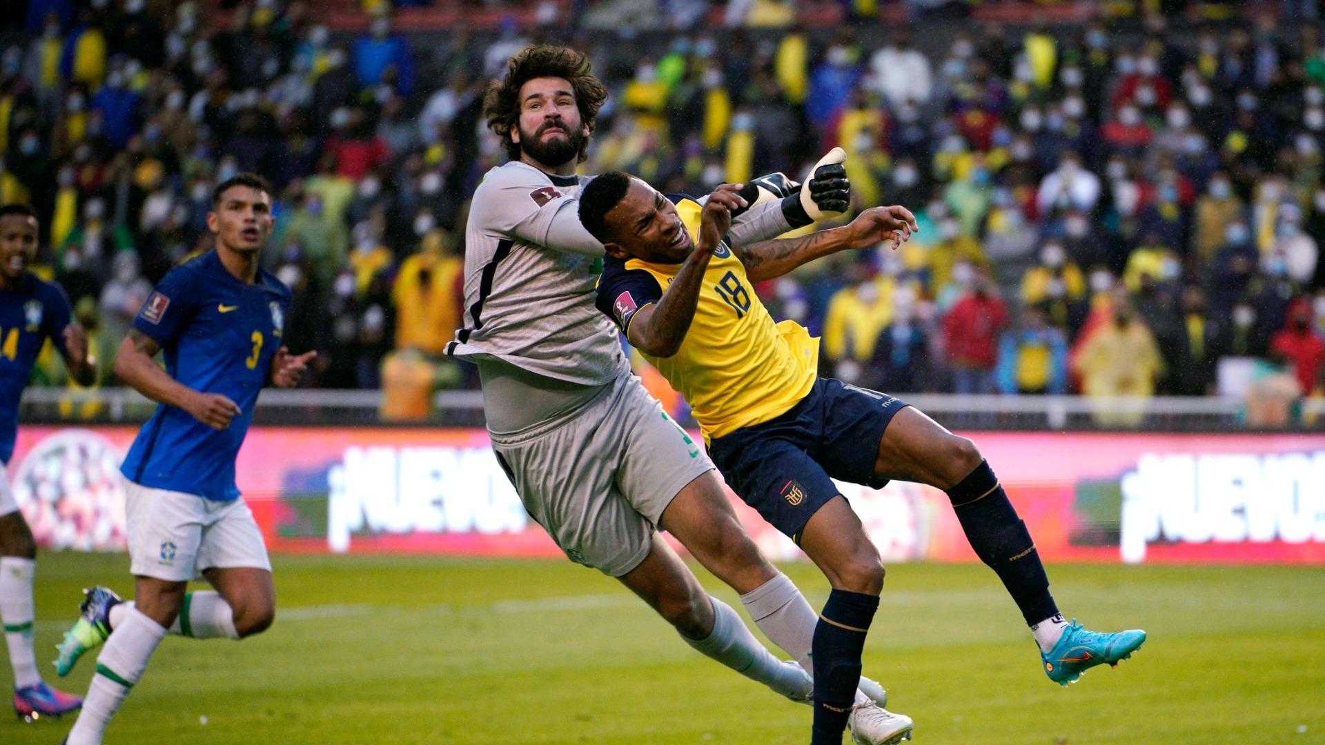 Alisson was sent off twice against Ecuador, but both red cards were reversed
