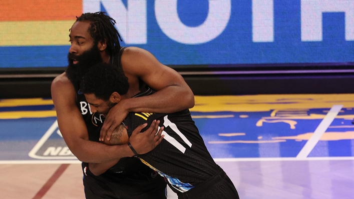 Brooklyn Nets stars James Harden and Kyrie Irving